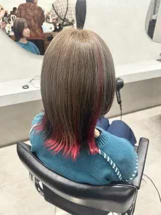 ミディアム 🌟YUYA/寒色/ エクステ/ハイトーンのヘアスタイル