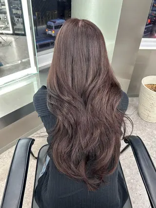 ロング カラー LANDS所属・nanaka 🤍韓国ワンホンヘアのヘアスタイル