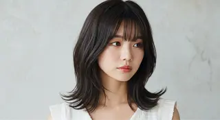 ミディアム 似合わせボブ✖️ 韓国レイヤー✨小関のヘアスタイル