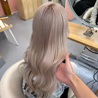 ロング 艶ハイトーン/ 颯一朗のヘアスタイル