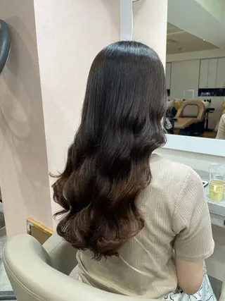 ロング パーマ 韓国風パーマ/ヘア セット/店長みづきのヘアスタイル