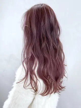 セミロング カラー パーマ ヘアアレンジ ITbyALBUM 八王子店のヘアスタイル