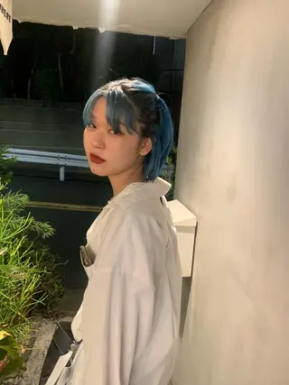 ショート カラー スパイラルパーマ 🌐hina⭐️のヘアスタイル