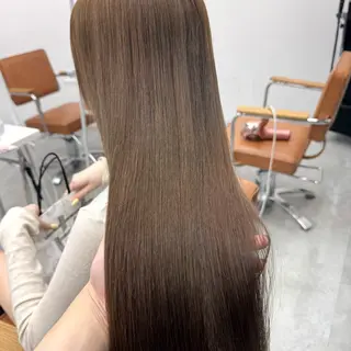 ロング カラー ヘアアレンジ ブリーチなしカラー /ベージュ/安形翔のヘアスタイル