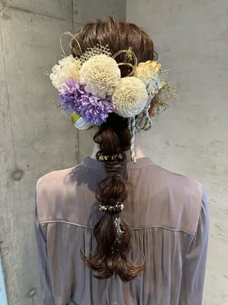 ロング ヘアアレンジ 女性に人気♪ はやしほのかのヘアスタイル