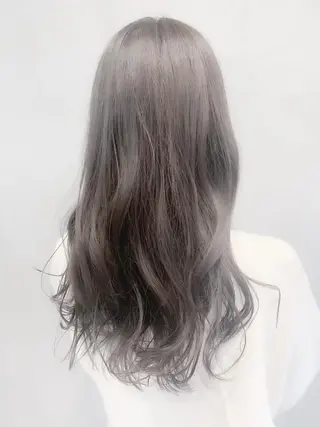 セミロング カラー ヘアアレンジ ミニボブ/ブリーチ 🌈MISATOのヘアスタイル