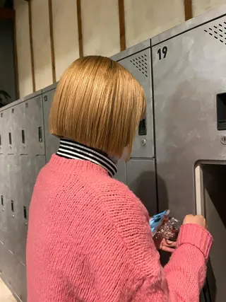 ショート ボブ/ベージュ/ パーマ🪿近森ゆいのヘアスタイル