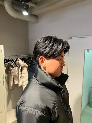 ショート カラー パーマ メンズ 韓国レイヤーカット /REIのヘアスタイル