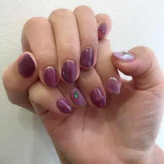 ロング カラー ヘアアレンジ キッズ ネイル マツエク・マツパ 福田 加奈のネイルデザイン