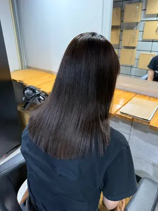 ロング カラー NANAMI🩵 大人可愛い韓国ヘアのヘアスタイル