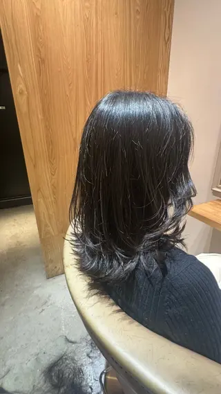 ミディアム 古川 永遠のヘアスタイル