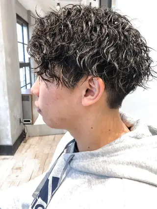パーマ メンズ ショート amie高崎所属・高崎メンズパーマ 髪質改善TAKEのヘアスタイル
