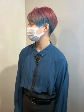 ショート カラー Aya/四条烏丸/ インナーカラーのヘアスタイル