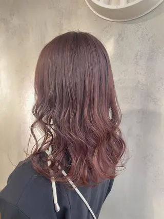 セミロング カラー 梅田美容室 山崎海波のヘアスタイル