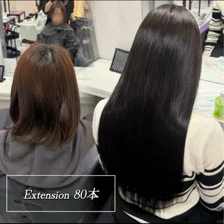 ロング カラー 🦋REISA🦋 エクステ×ハイトーンのヘアスタイル