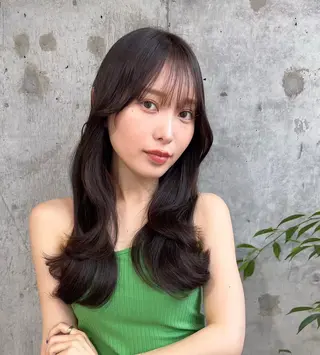 ロング 新宿/小顔レイヤー/ 顔まわり/西慶太朗のヘアスタイル