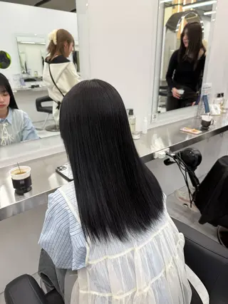 ロング カラー 中韓レイヤー/ ブラウン🤎はやとのヘアスタイル