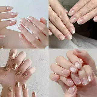 ネイル RAFFINE 月🦋🩵のネイルデザイン