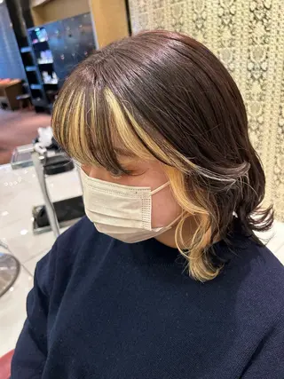 ミディアム 川﨑 真歩のヘアスタイル