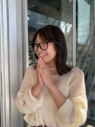 セミロング 西村 清花のヘアスタイル