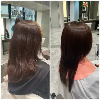 セミロング 縮毛矯正特化🩰 竹口はるかのヘアスタイル