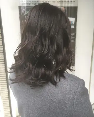 セミロング カラー ヘアアレンジ 榎園 由美のヘアスタイル