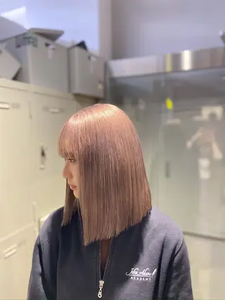 ミディアム カラー ヘアアレンジ Over hair_ misakiのヘアスタイル