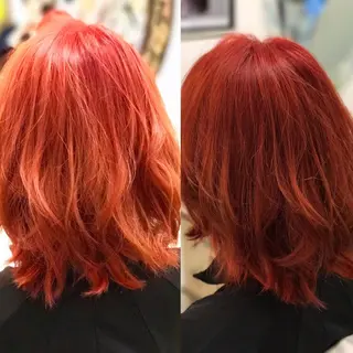 ミディアム カラー 山内 聡史のヘアスタイル