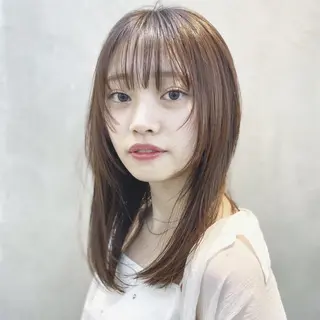 カラー 韓国ヘア/レイヤー /髪質改善【ミカベ】のヘアスタイル