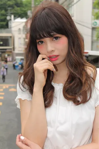 ミディアム セミロング ロング カラー ミニモお気に入り数 No.1宍戸雄弥のヘアスタイル