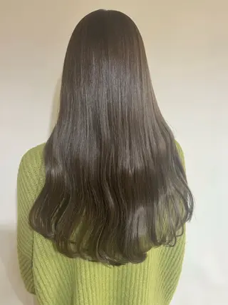 ロング カラー 髪質改善＆韓国風 RINAのヘアスタイル