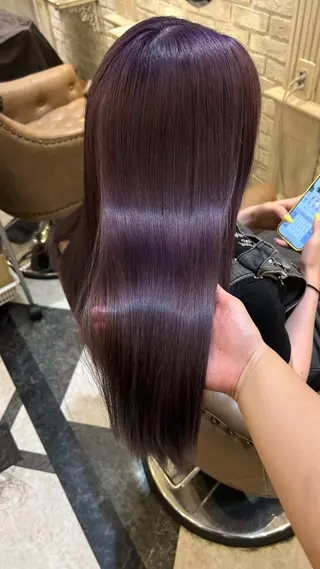 セミロング カラー Blanche by artina川崎店所属・ゆう🫧 透明感/ハイトーンのヘアスタイル