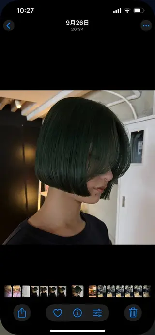 ショート カラー ヘアアレンジ ボブハイトーン🦖 デザインMAMIのヘアスタイル