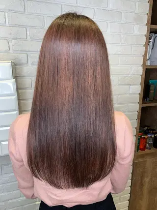 ロング 髪質改善/縮毛矯正 艶カラー/珠聡のヘアスタイル