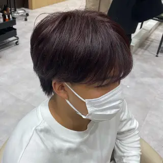 ショート カラー メンズ UNIX所属・村上翼/ハンサム ショート/パーマのヘアスタイル