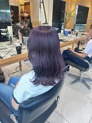 カラー miko🪽地毛風/ ハイトーン/レイヤーのヘアスタイル