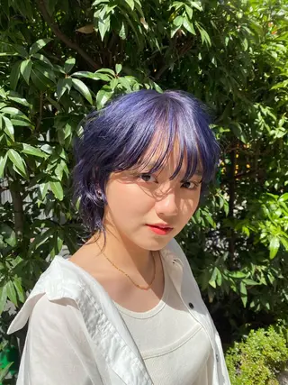 ミディアム カラー 🫧ふじたまゆ🫧 レイヤーカット✂︎のヘアスタイル