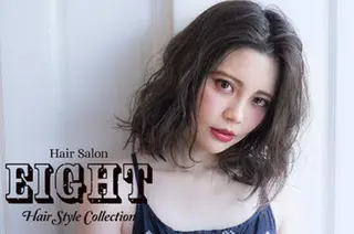 ミディアム フジサキ ケンのヘアスタイル