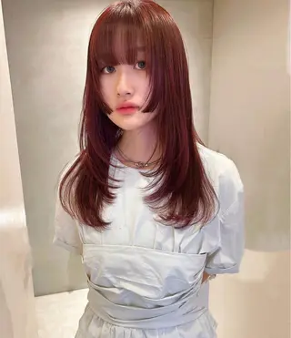 ロング カラー PELE アネックス梅田茶屋町店所属・PELE ハイトーン RIMUのヘアスタイル