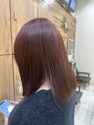 カラー Ancheri by flammeum戸塚店所属・ひな/ボブカット/ ブリーチなしWカラーのヘアスタイル