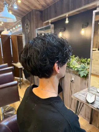 パーマ メンズ 村越 飛翔のヘアスタイル