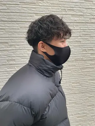 ショート カラー パーマ ヘアアレンジ メンズ SHUN メンズパーマのヘアスタイル