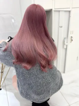 セミロング カラー 盛れる顔周り🤍渋谷 Risa🎀のヘアスタイル