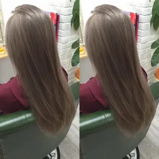 セミロング カラー Merci メルシー 福岡、今泉のヘアスタイル