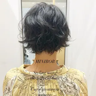 ショート パーマ ゴートゥデイシェアサロン所属・era shioriのヘアスタイル