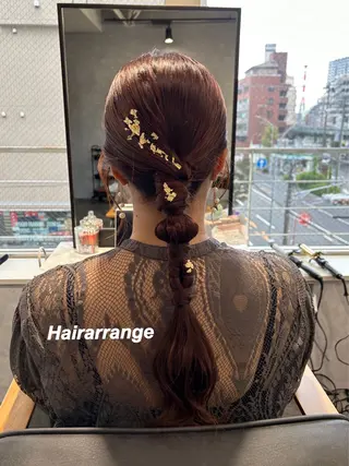 ロング ヘアアレンジ プルエクステ/インナ ーカラー🦊はるなのヘアスタイル