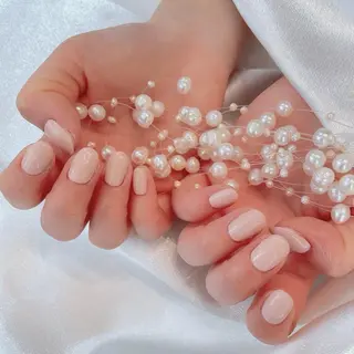 ネイル RAFFINE 月🦋🩵のネイルデザイン