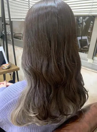 ロング カラー 髪質改善&韓国風 RINAのヘアスタイル