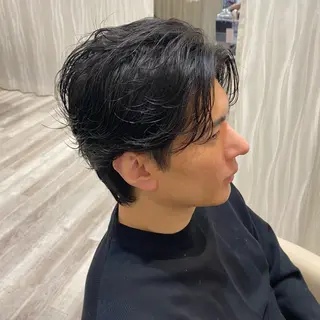 ショート メンズ UNIX所属・村上翼/ハンサム ショート/パーマのヘアスタイル