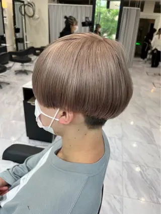 ショート カラー メンズ 🐥くまがい💛 ダブルカラー／パーマのヘアスタイル